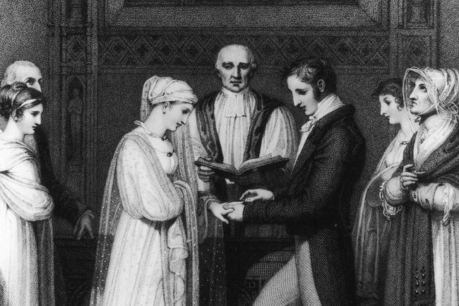 A church wedding, 1812