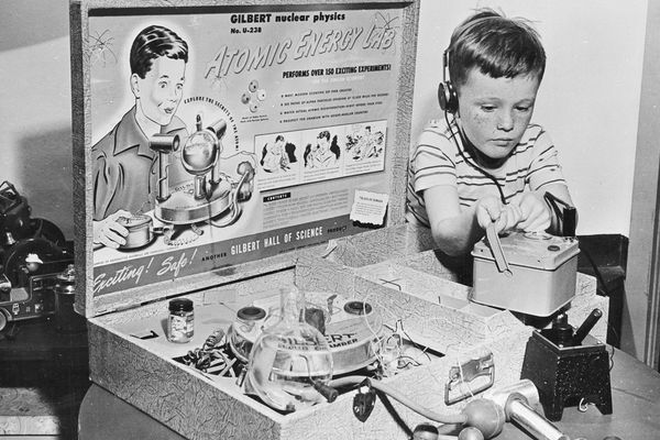 Child with Atomic Energy Lab