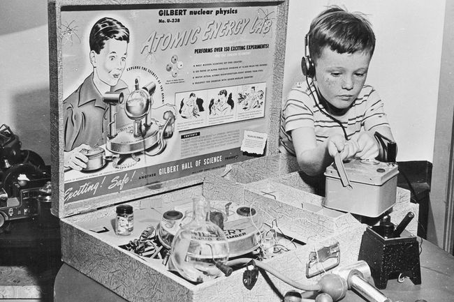 Child with Atomic Energy Lab
