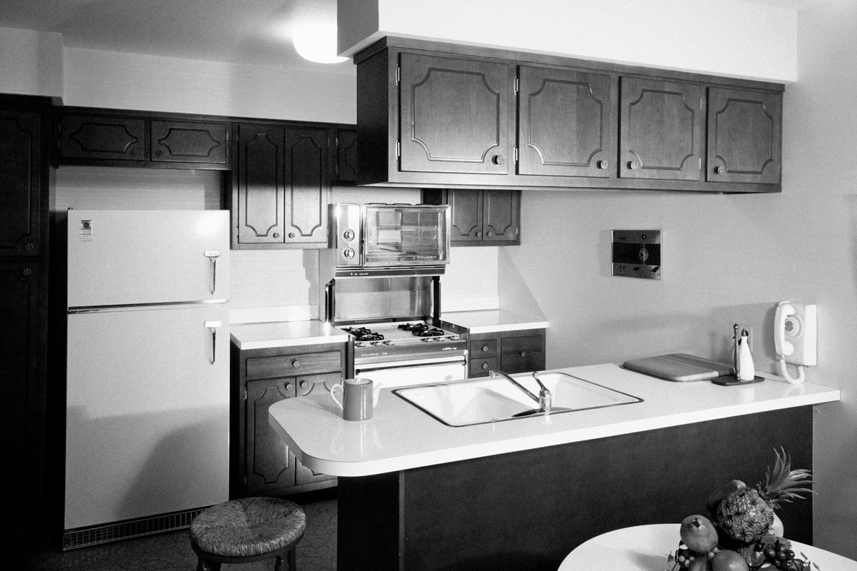 1960s kitchen interior
