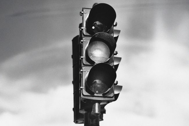 Traffic light, circa 1955