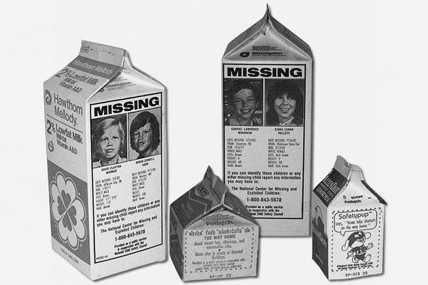 Missing kids on milk cartons