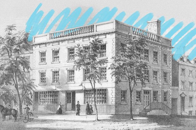 Engraving of the Samuel Osgood House