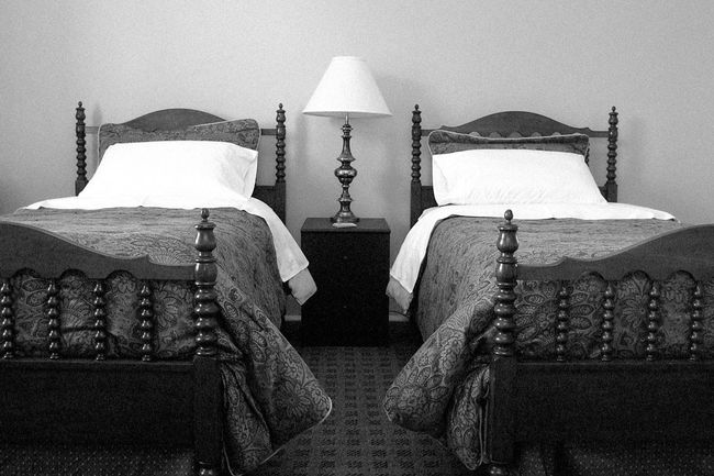 Bedroom with two beds