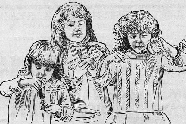 Ad for tooth powder, circa 1888