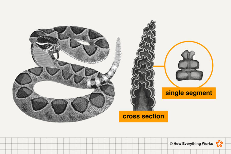 Yellow Rattle Cross Section Inside a Rattlesnake's Rattle | How Everything Works