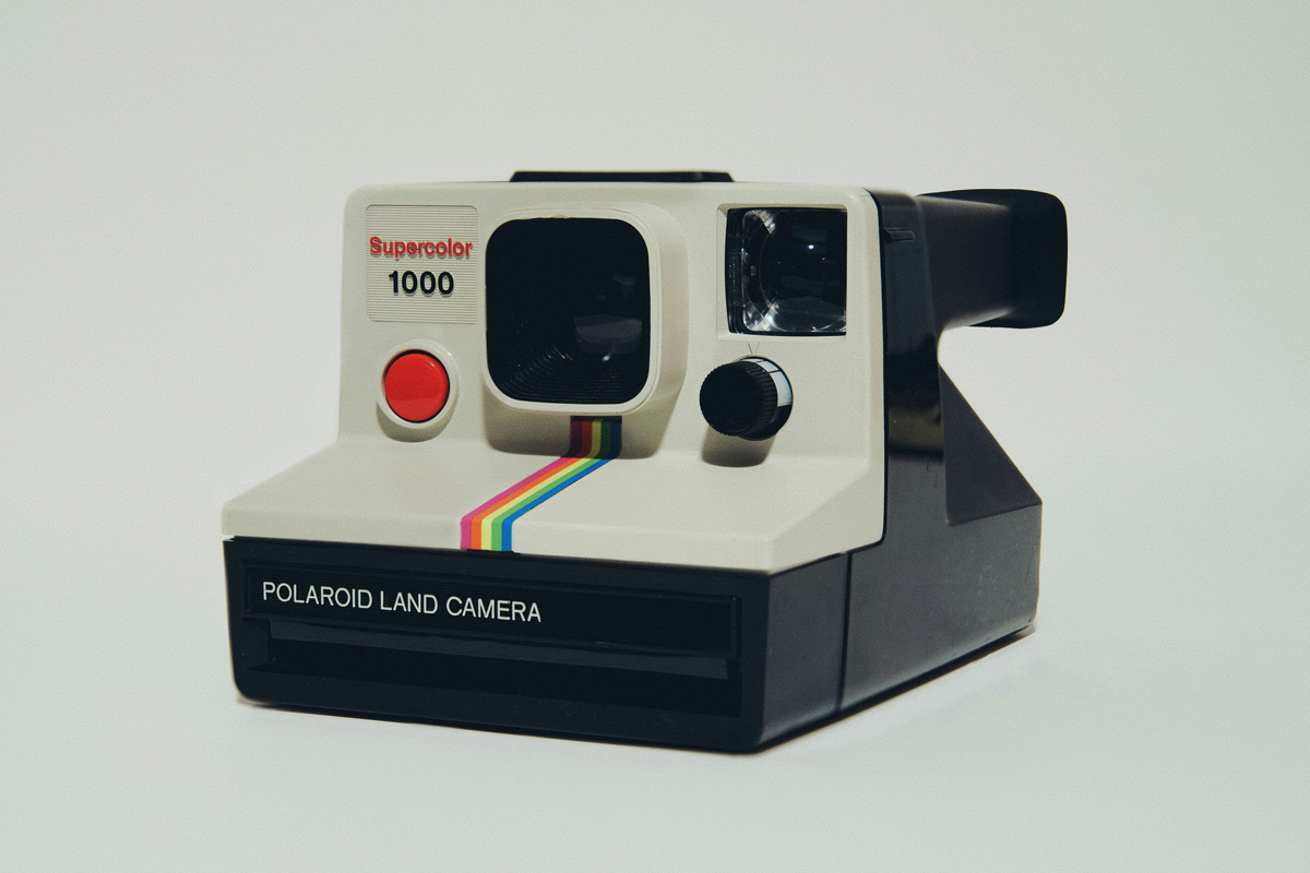 A Polaroid camera