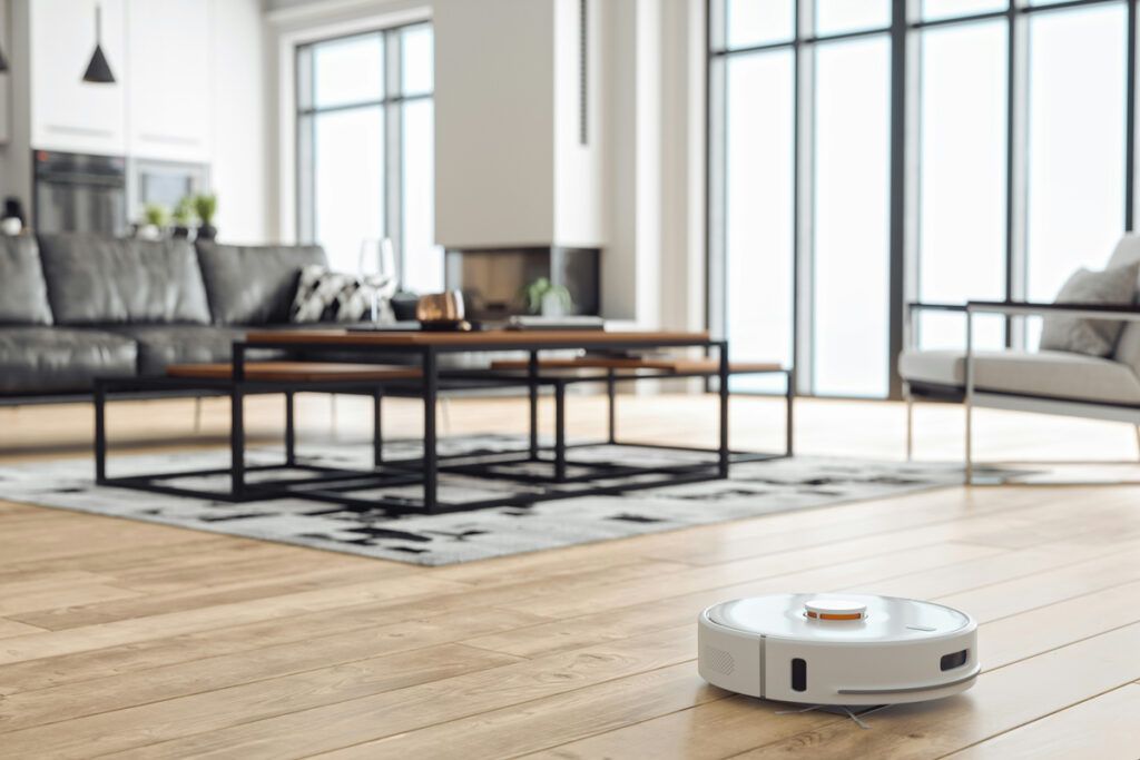 Robot Vacuum in use