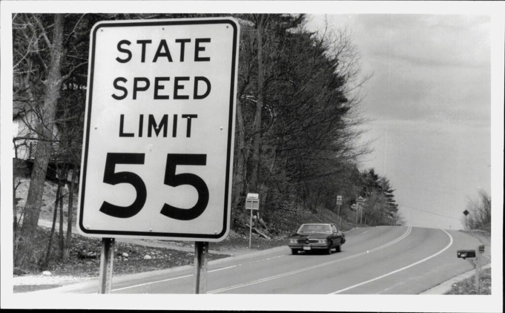 Speed limit sign