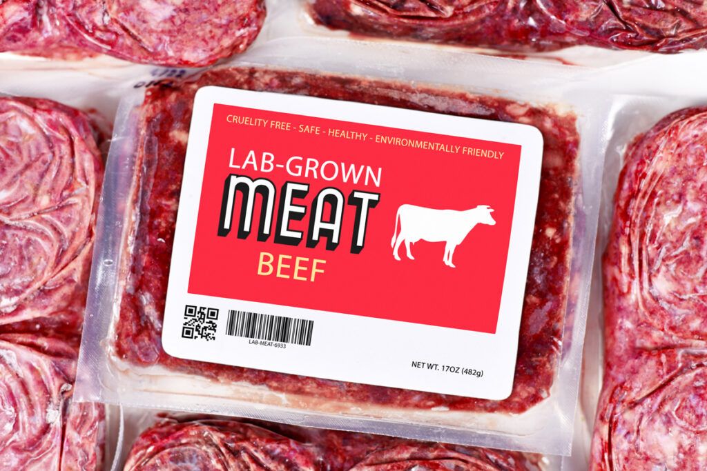 Packaged cultivated meat