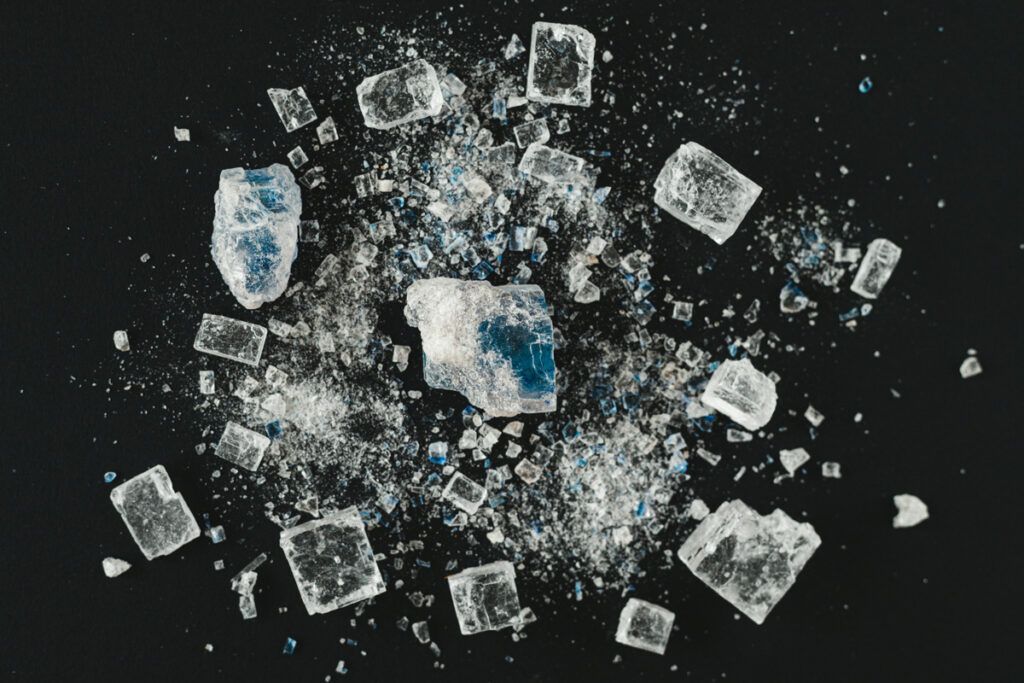Salt crystals
