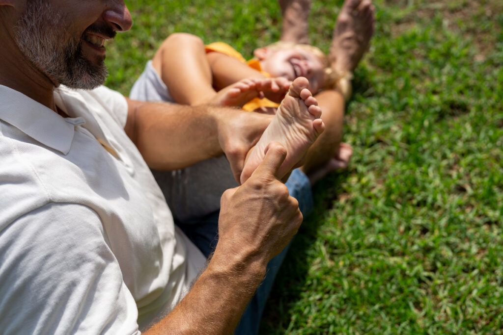 Tickling feet