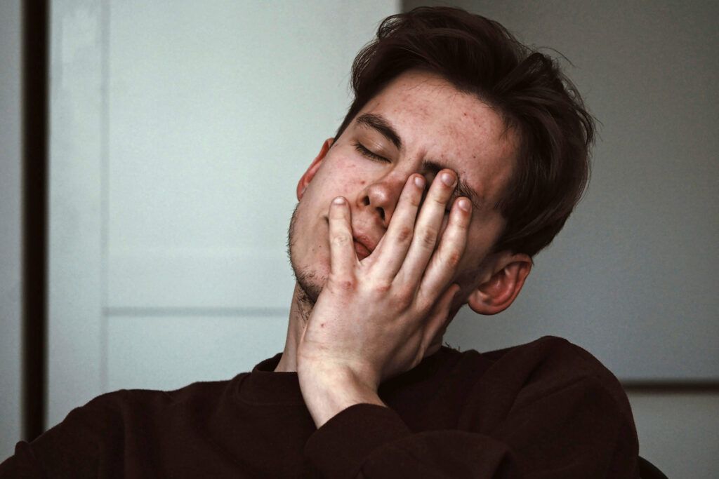 Tired person