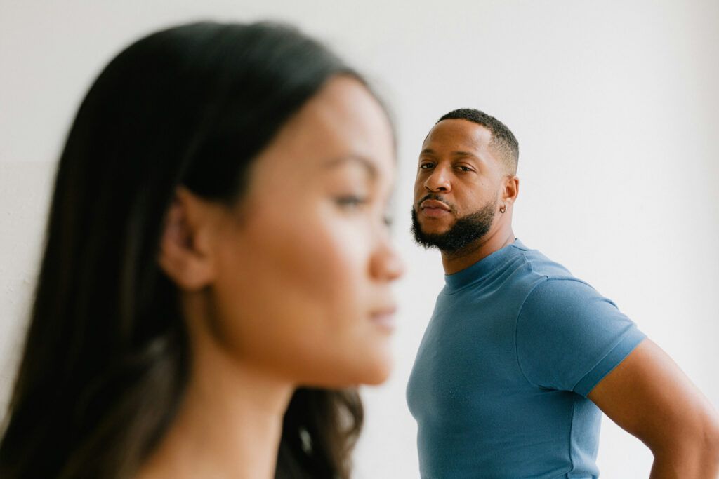 Person looking at another person