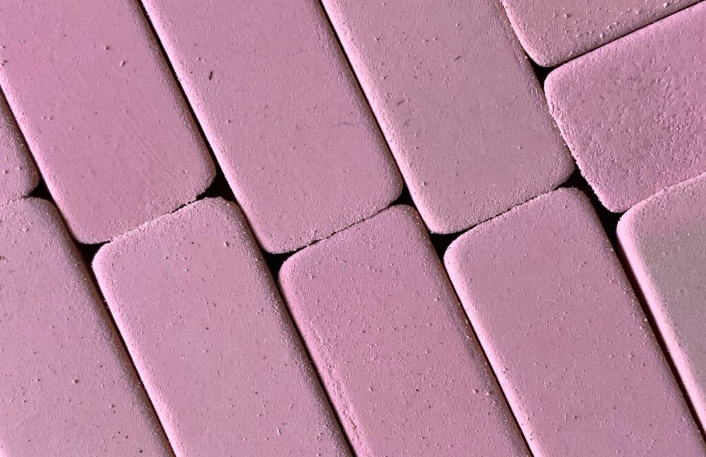 Pink erasers