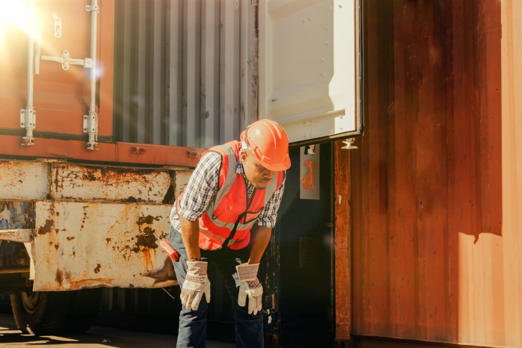 Construction worker at work