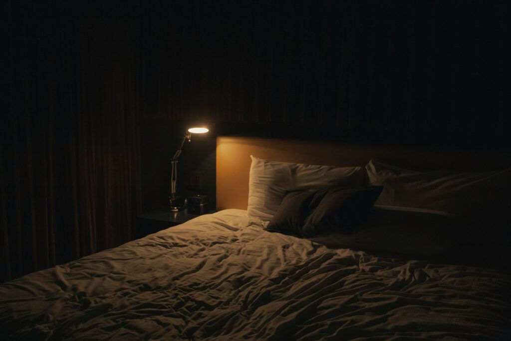 Dark bedroom