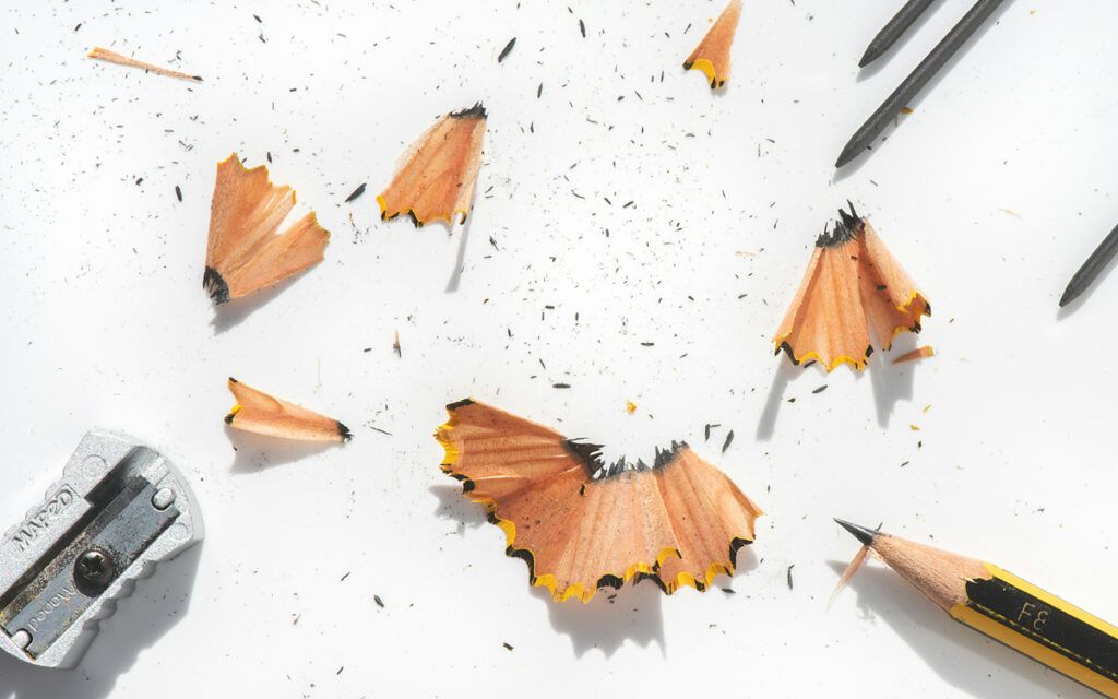 Pencil shavings