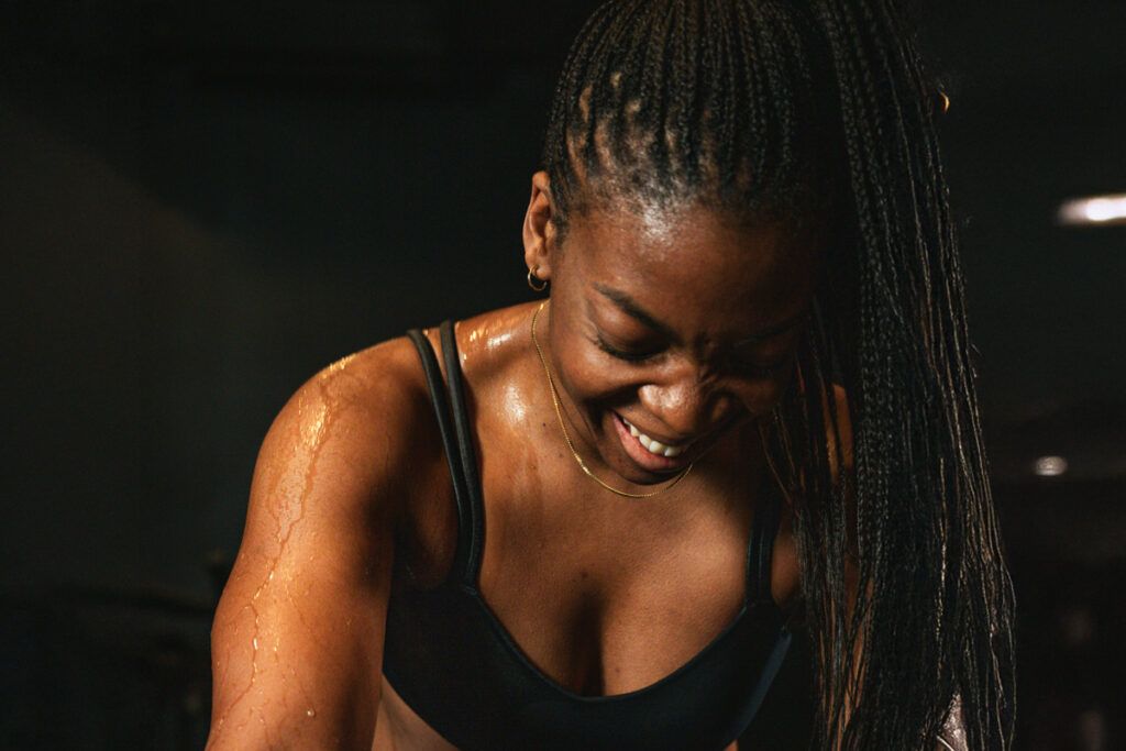 Sweaty person