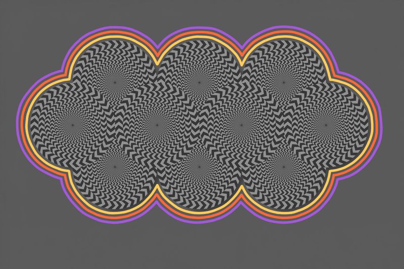 Rotating snakes optical illusion