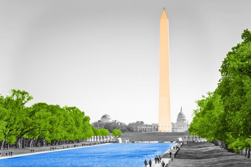 The Washington Monument on the National Mall in Washington, D.C.