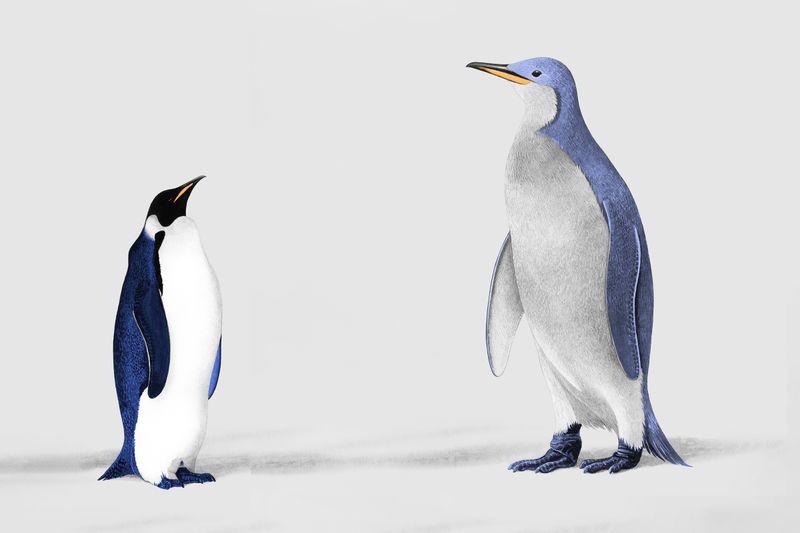 Comparison of modern and ancient penguins