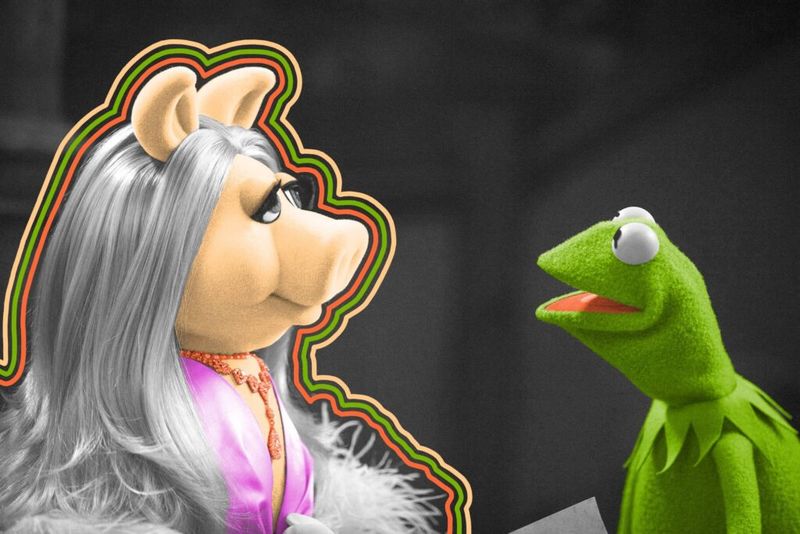 Kermit the Frog and Miss Piggy from The Muppets