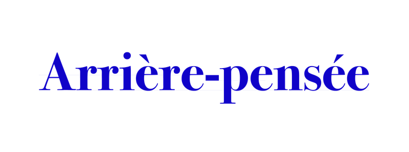Arrière-pensée