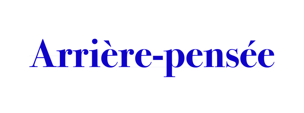 Arrière-pensée