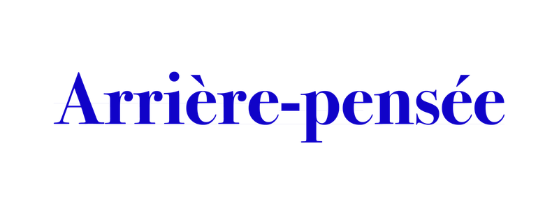 Arrière-pensée
