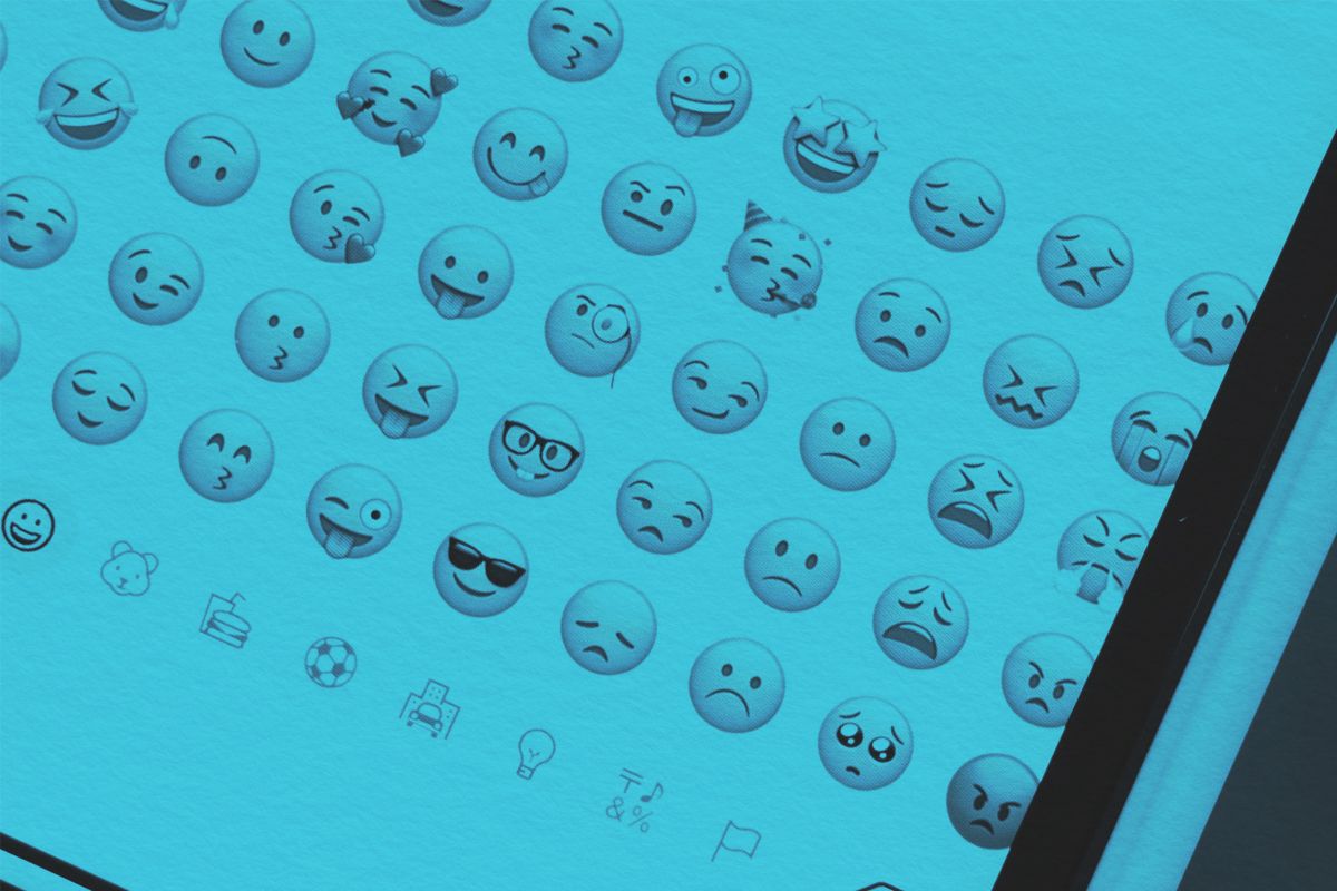 Emojis displayed on a phone