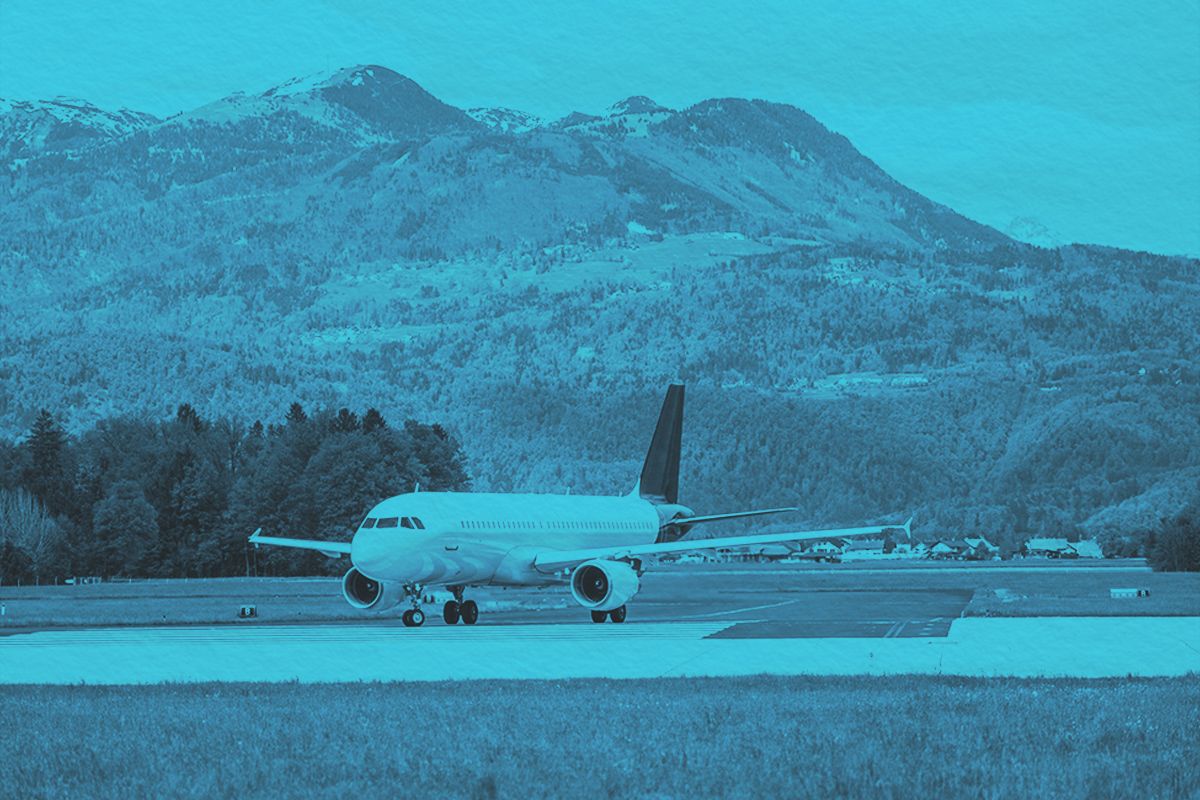 Airplane on runway