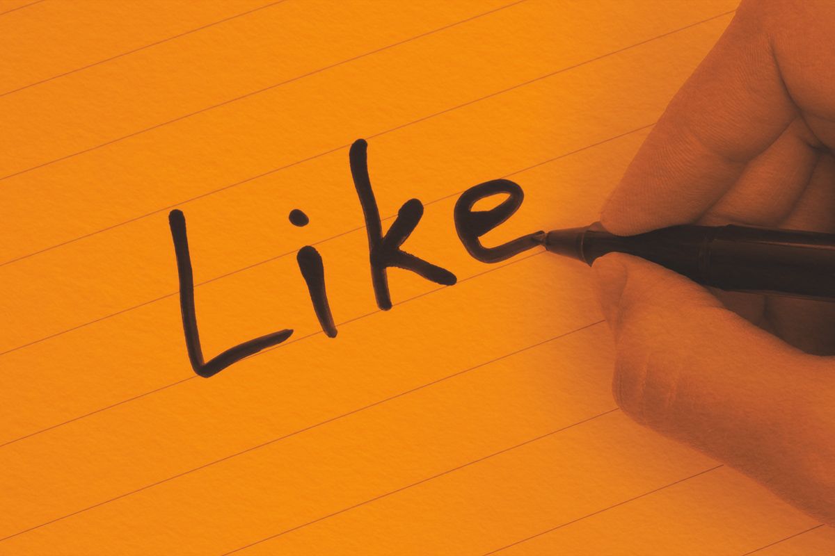 Hand writing like word with marker